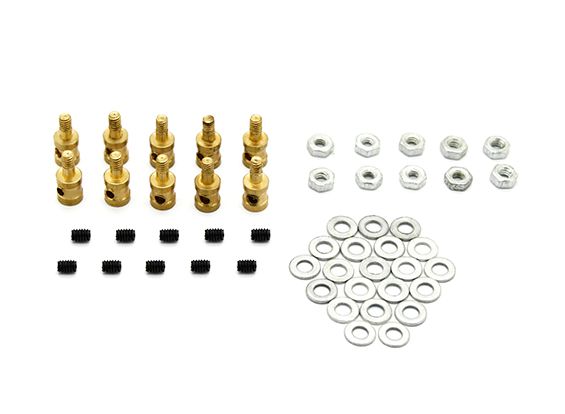 Латунний фіксатор для тяги 1мм, Світлина 1