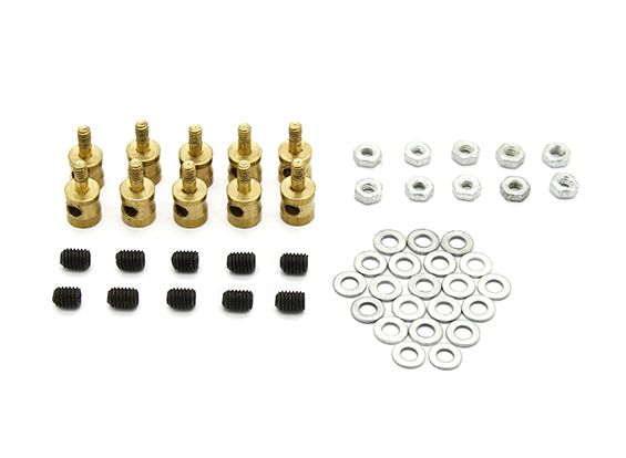 Латунний фіксатор для тяги 2мм, Світлина 1