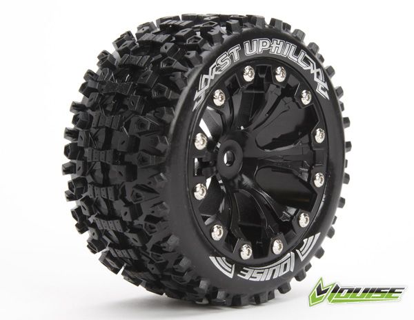Колеса Louise Truggy 1/10 ST-UPHILL виліт 1/2 чорні (пара), Світлина 1