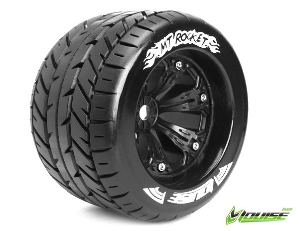 Колеса Louise Monster 1/8 MT-ROCKET Sport чорні (пара), Світлина 1