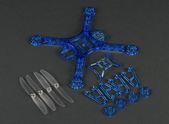 Рама до квадрокоптера HobbyKing FPV250 V4 Blue Ghost Edition LED, Світлина 3