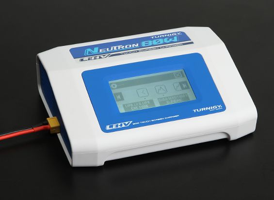 Зарядний пристрій Turnigy Neutron 80W з сенсорним екраном, Світлина 3