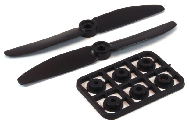 Гвинти для мультикоптера 5030 пара чорні (CW+CCW), Фото 1