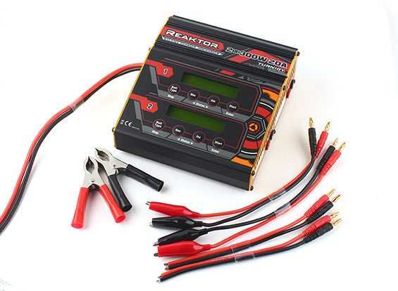 Зарядний пристрій Turnigy Reaktor 2x300W 20A, Фото 4