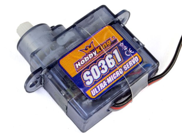 Сервомеханізм аналоговий HobbyKing HK-S0361 4.5g/0.3kg/0.12sec (4.8В) , Світлина 1