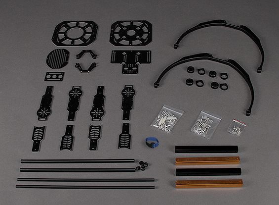 Склопластикова рама для квадрокоптера Hobbyking X650F 550мм , Світлина 9