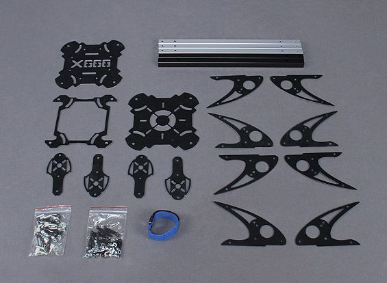 Склопластикова рама для квадрокоптера Hobbyking X666, Світлина 9