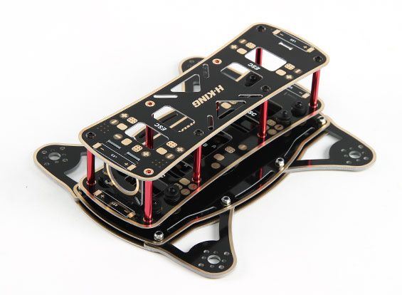 Рама для квадрокоптера HobbyKing Midnight FPV Kit 200мм, Світлина 4
