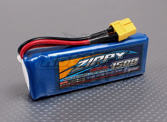 Акумулятор ZIPPY Flightmax 1500mAh 3S 20C, Світлина 1