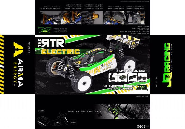 Автомодель баггі 1/8 JQ Racing Arma Energy (безколекторна) ARR, Світлина 5