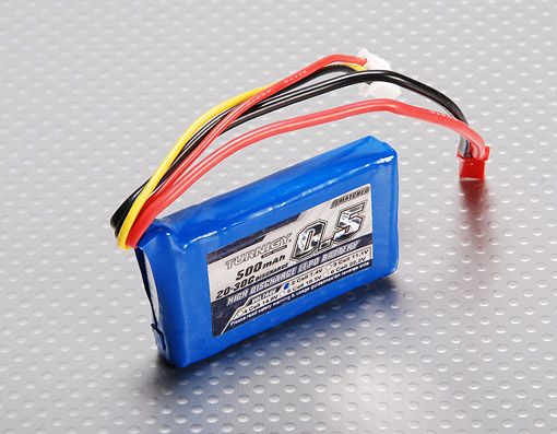 Акумулятор Turnigy 500mAh 2S 20C, Світлина 1