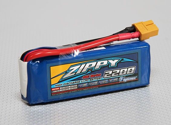 Акумулятор ZIPPY Flightmax 2200mAh 2S 40C, Світлина 1