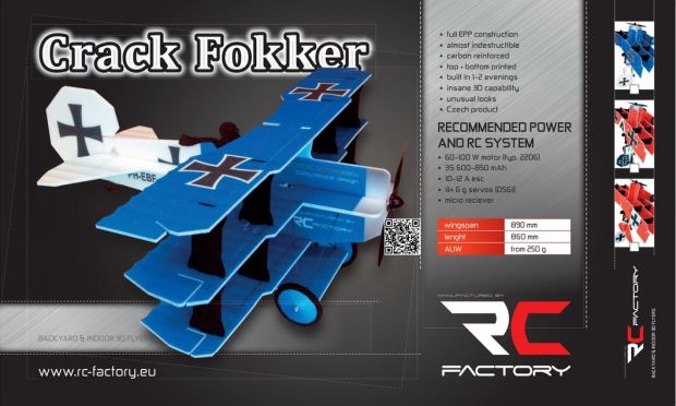 Модель для 3D-пілотажу Crack Fokker Dr.1 Triplane, Світлина 4