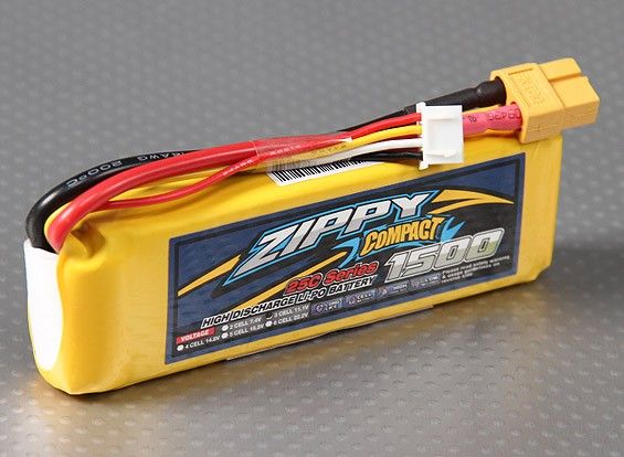 Акумулятор ZIPPY Compact 1500mAh 3S 25C, Світлина 1