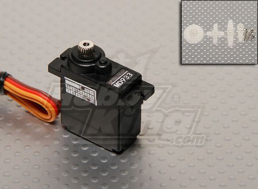 Сервомеханізм цифровий Metal Gear Servo D933MG 12g/1.8g/0.12sec (4.8В) , Світлина 1