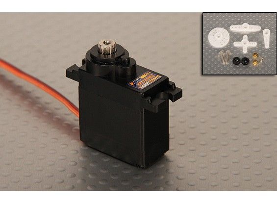 Сервомеханізм аналоговий HobbyKing™ HK-929MG 12.5g/2.0kg/0.12sec (4.8В), Фото 1