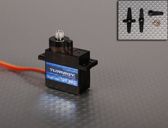 Сервомеханізм цифровий Turnigy MG90S 13.4g/1.8kg/0.10sec (4.8В), Світлина 1