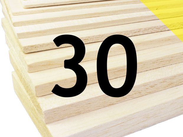 Пластина бальзова 30x100x1000мм (Легка), Світлина 1