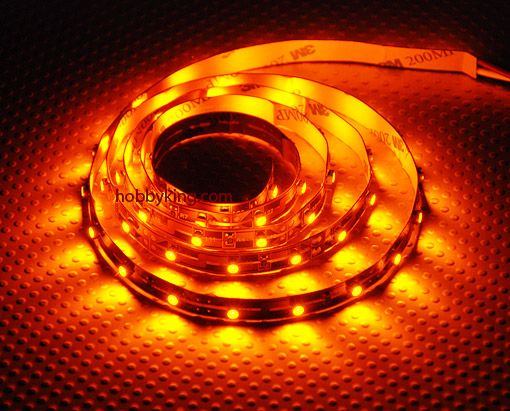 LED cтрічка 3528 жовто-червоного кольору (5 см), Світлина 1