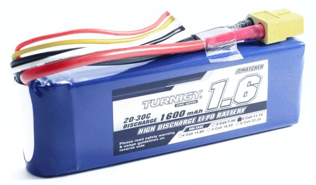 Акумулятор Turnigy 1600mAh 3S 20C, Світлина 1