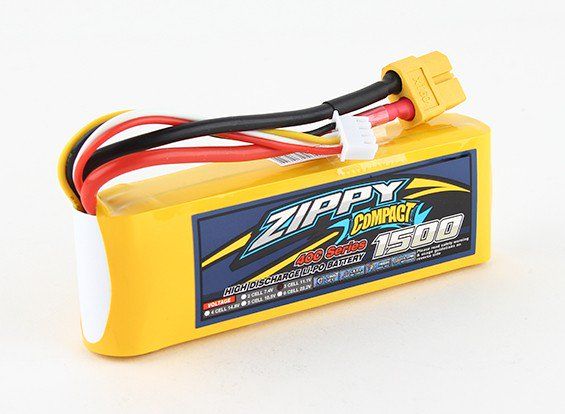 Акумулятор ZIPPY Compact 1500mAh 3S 40C, Фото 1