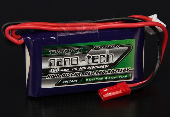 Акумулятор Turnigy nano-tech 460mAh 2S 25C, Світлина 1