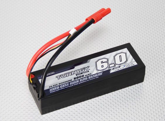 Акумулятор Turnigy 6000mAh 2S2P 7.4v 25C hardcase pack, Фото 1