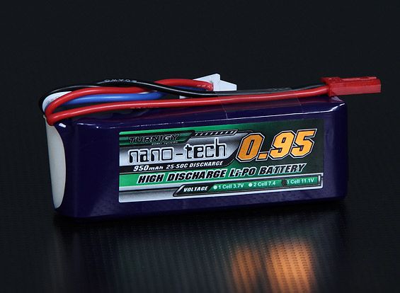 Акумулятор Turnigy nano-tech 950mAh 3S 25C, Світлина 1