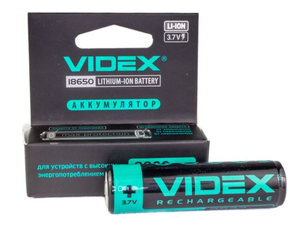Акумулятор Videx Li-Ion 18650-P 2800мАг, Світлина 3