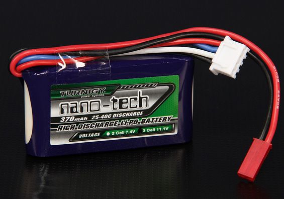 Акумулятор Turnigy nano-tech 370mAh 3S 25C, Фото 1