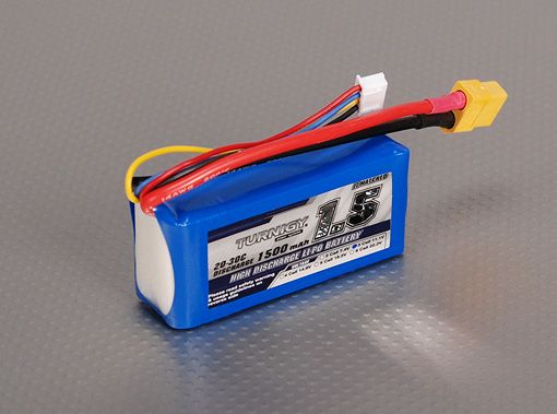 Акумулятор Turnigy 1500mAh 3S 20C, Світлина 1