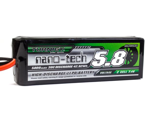 Акумулятор Turnigy nano-tech 5800mAh 2S 30C, Фото 1