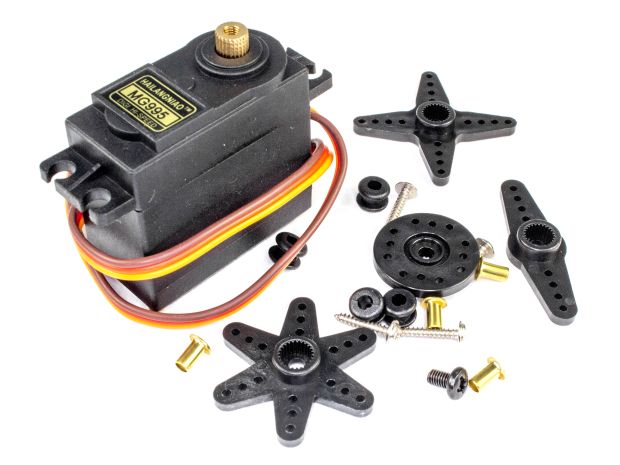 Сервомеханізм аналоговий MG995R (360°) 55g/9.4kg/0.20sec (4.8В), Світлина 2