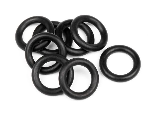 Кільця силіконові 7x11x2.0mm (BLACK) 8шт #75080, Світлина 1