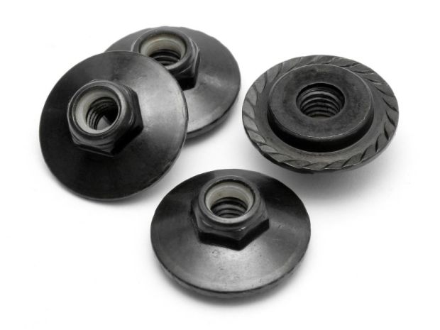Гайки колісні фланцеві M5X8мм (BLACK) 4шт #Z680, Світлина 1