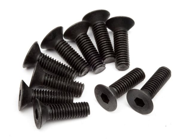 Гвинт потайний M3х10мм (HEX SOCKET / 10шт) #Z083, Світлина 1