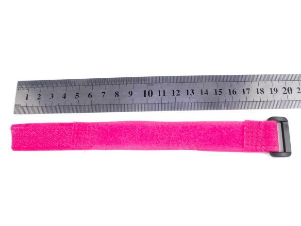 Ремінець (25см) для фіксації акумулятора на липучці (рожевий), Світлина 2