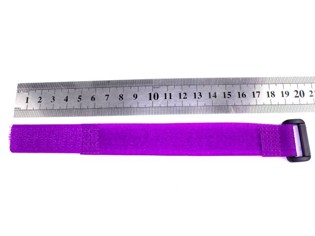 Ремінець (25см) для фіксації акумулятора на липучці (фіолетовий), Світлина 2