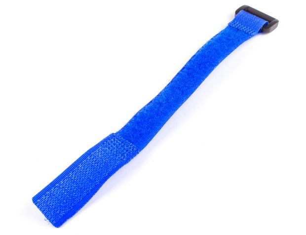 Ремінець (25см) для фіксації акумулятора на липучці (синій), Світлина 1