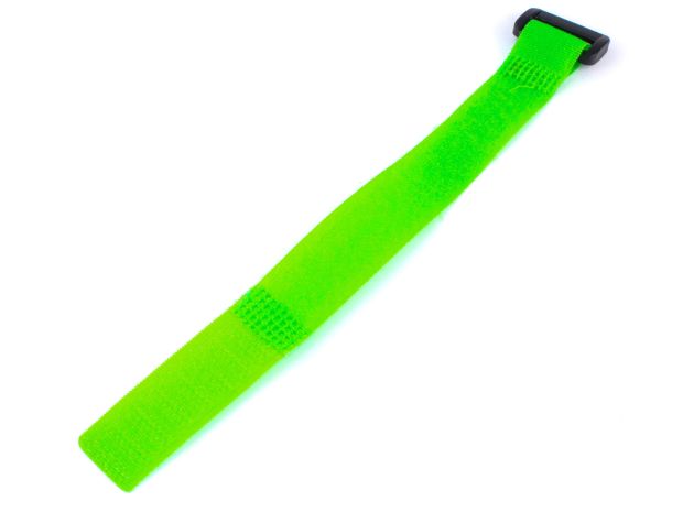 Ремінець (25см) для фіксації акумулятора на липучці (салатовий), Світлина 1