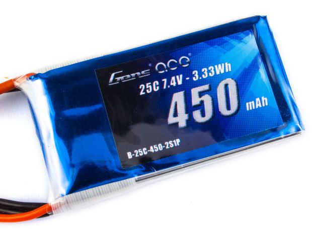 Акумулятор Gens Ace 450mAh 2S 25C , Фото 1