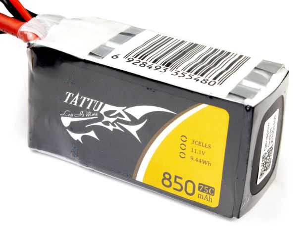 Акумулятор Gens Ace TATTU 850mAh 3S 75C (XT60), Світлина 2