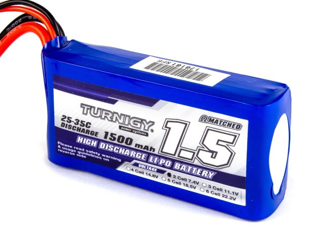 Акумулятор Turnigy 1500mAh 2S 25C, Світлина 2