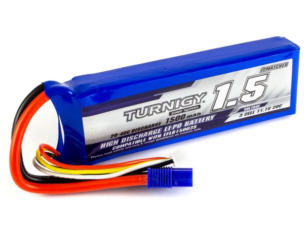 Акумулятор Turnigy 1500mAh 3S 20C (EC3), Світлина 1