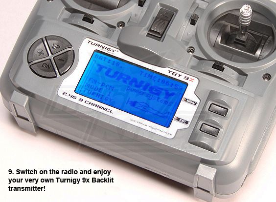 Підсвідка дисплею синього кольору Turnigy 9X LCD, Фото 10