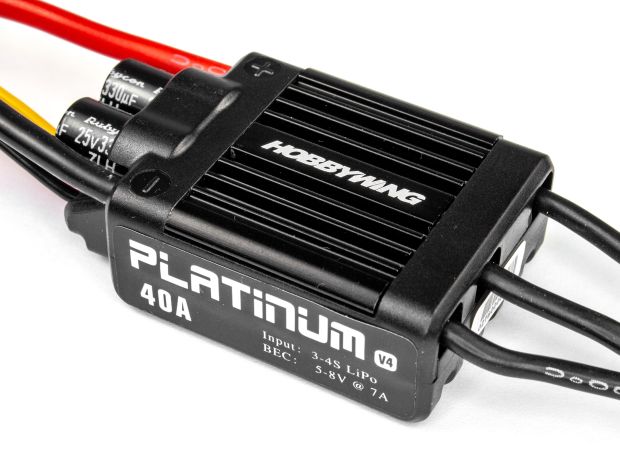 Регулятор безколекторний Hobbywing Platinum 40A V4, Світлина 2