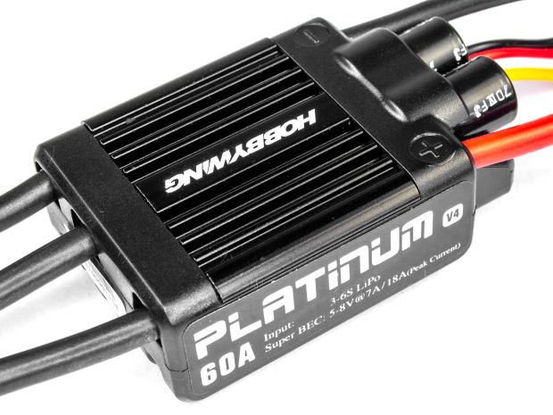 Регулятор безколекторний Hobbywing Platinum 60A V4, Фото 1
