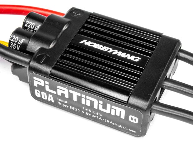 Регулятор безколекторний Hobbywing Platinum 60A V4, Фото 2