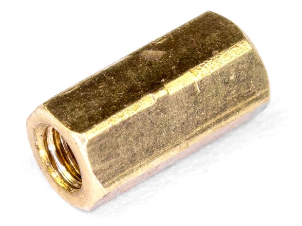 Стійка латунна з двосторонньою внутрішньою різьбою M2х6мм, Світлина 1