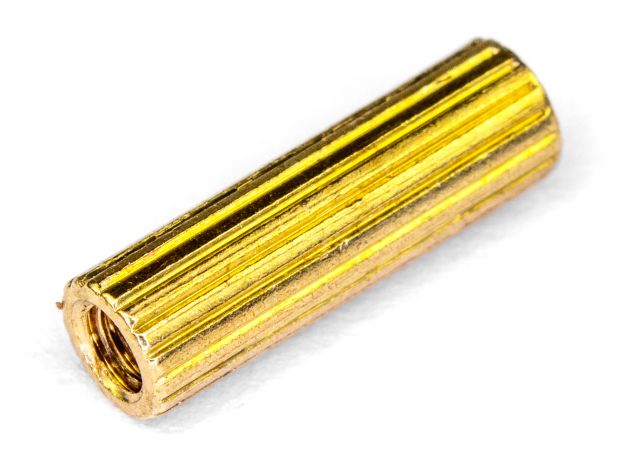 Стійка латунна з двосторонньою внутрішньою різьбою M2х10мм, Світлина 1